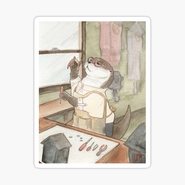 Artikel-Vorschau von Uhrmacher Otter Kasumi, designt und verkauft von A Miyako M Illustrations.