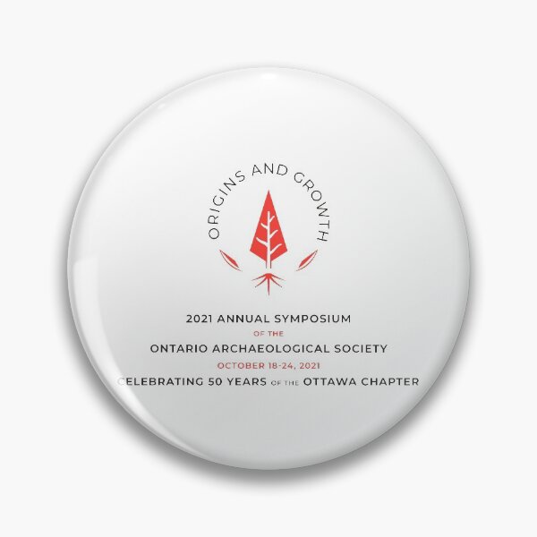 Item preview, 2021 OAS Symposium Logo with details Vertical designed and sold by ONarchaeology.