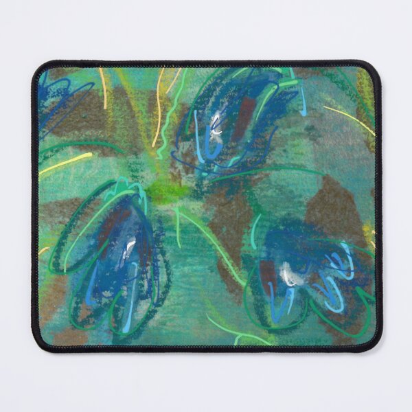 Item preview, Blue Abstract Floral designed and sold by Sarah Aubry.