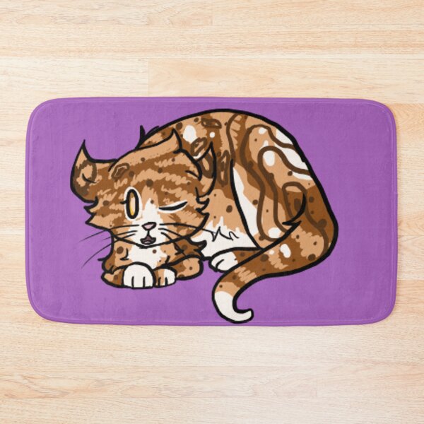 Item preview,  Kitty cat winking (purple) designed and sold by BerryShyKittens.
