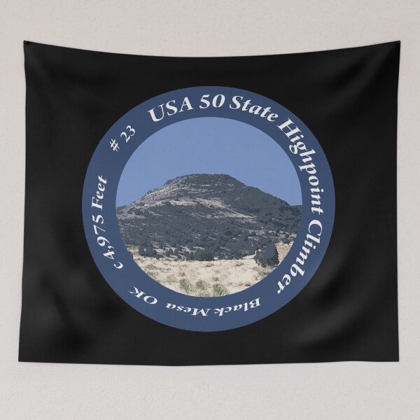 Item preview, Black Mesa OK 23 of 50 States Highpoint Climbers  designed and sold by janraydesigns.