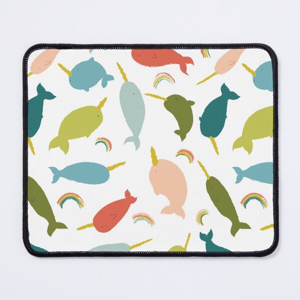Item preview, Happy Rainbow Narwhals Pattern designed and sold by kjeppson.