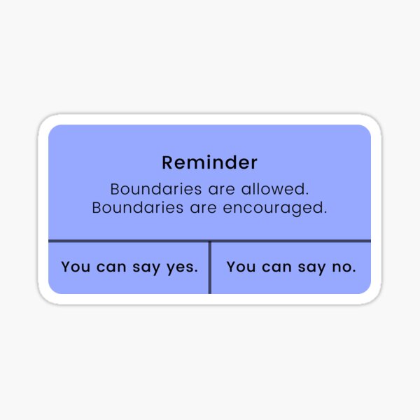 Item preview, Reminder: Boundaries designed and sold by BookishBish.