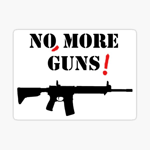 Vista previa del artículo con la obra «¡No, más armas!», diseñado y vendido por FreeMarketProg.