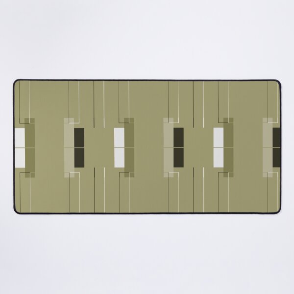 Item preview, White Hairline with Soft Brown Squares designed and sold by Istvan Ocztos.
