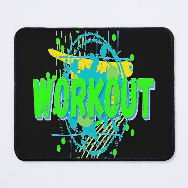 Item preview,  Arte Abstracto, Workout, Word on a psychedelic,abstract background pattern. designed and sold by Adri Barnard.