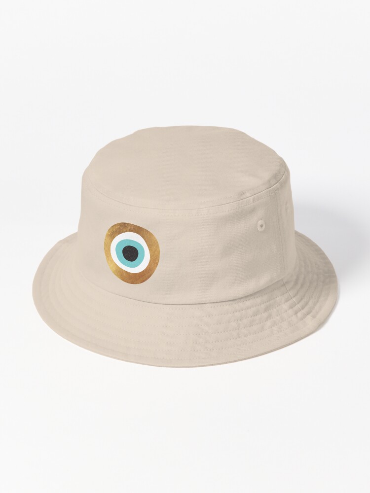 Gold Evil Eye Bohemian Charm | Bucket Hat