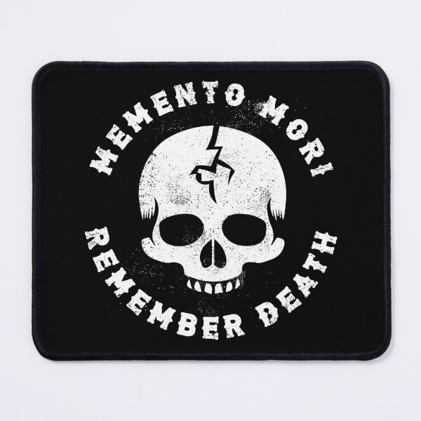 Item preview, Distressed Memento Mori Remember Death Skull  designed and sold by blueveins.