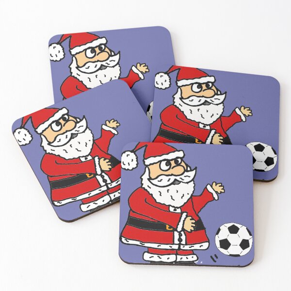 Item preview, Funny Santa Claus Playing Soccer Christmas designed and sold by Nature's Fancy.