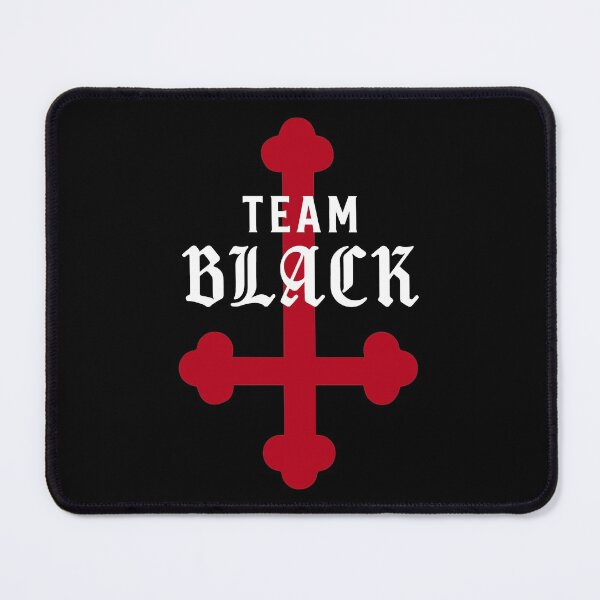 Item preview, Team Black with Red Upside Down Cross designed and sold by blueveins.