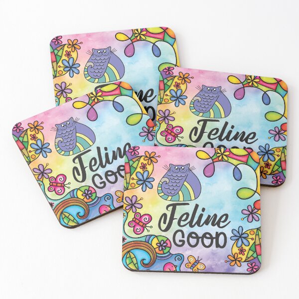 Item preview, Feline good - doodle art designed and sold by Kidzz.