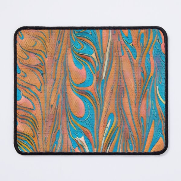 Anime Dragon Fire Marbled Paper Mouse Pad
