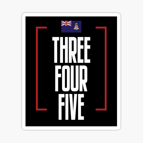 Item preview, Cayman Islands Area Code Three Four Five 345 Cayman Islands Flag designed and sold by Uppercase Tees.