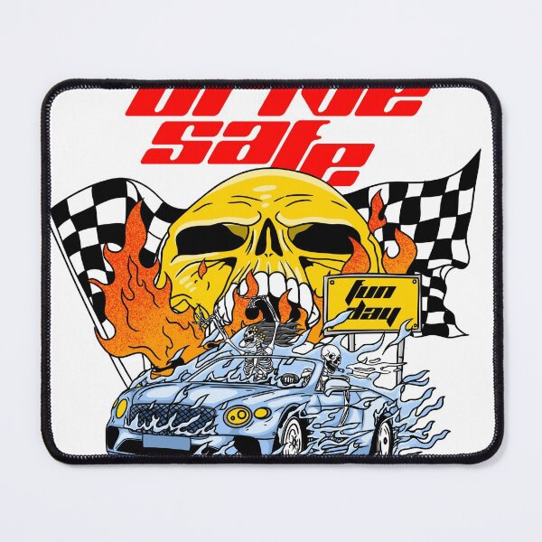 Item preview, Streetwear design Skeletons cruising in droptop designed and sold by PrintsByCaesar.