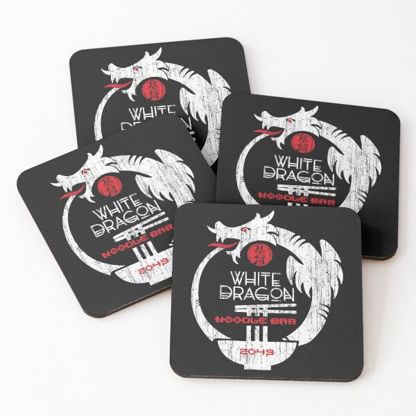 Item preview, White DragonNoodle Bar 2049 Logo designed and sold by Albert Holter.