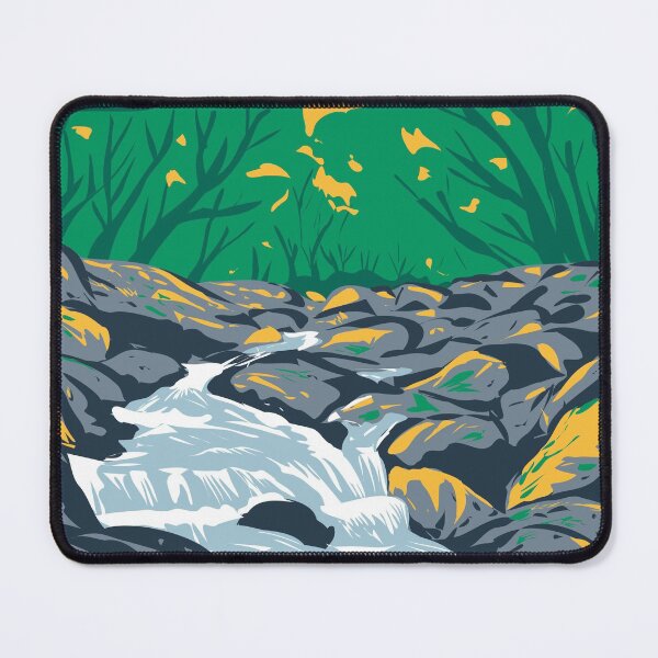 Item preview, Becky Falls or Becka Falls on Becka Brook on Dartmoor National Park Devon England United Kingdom UK Art Deco WPA Poster Art designed and sold by patrimonio.