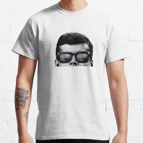 JFK Pop-Art (Black & White) Framed/Metal/Canvas Print Classic T-Shirt