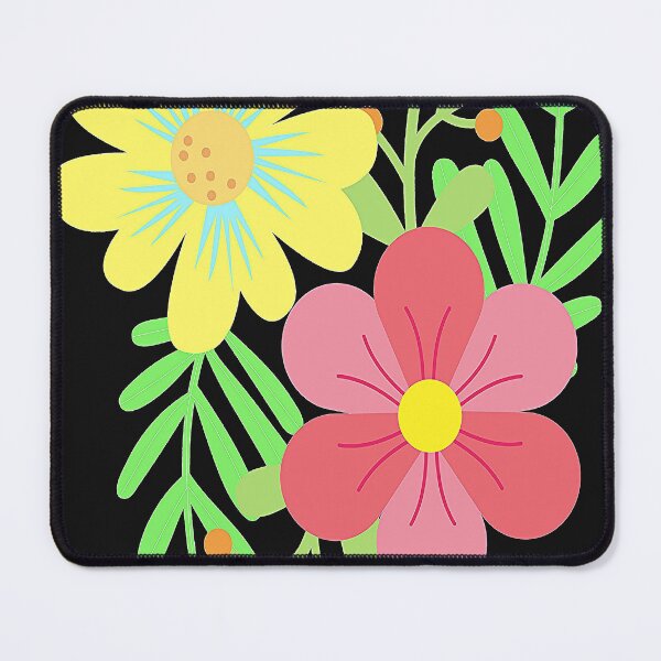 Artikelvorschau, Blumenmuster Summertime Beauty, Floral Boho Retrostyle Illustration Abstracto, inspiriert von der Natur entworfen und verkauft von Adri Barnard.
