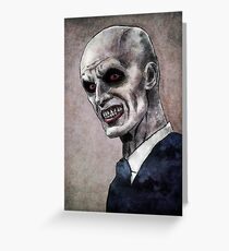 Gentlemen illustration Greeting Card