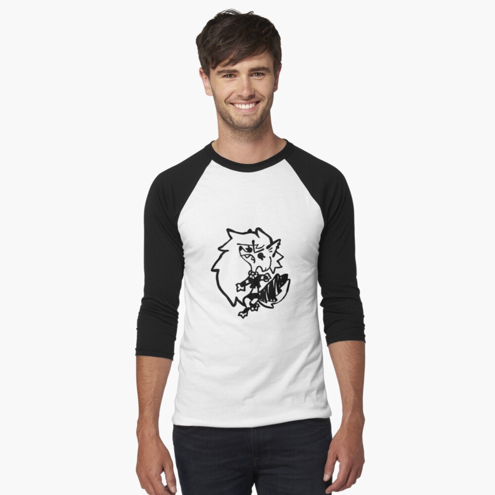 Vista previa del artículo con la obra «Camiseta ¾ estilo béisbol», diseñado y vendido por Anime-Express.