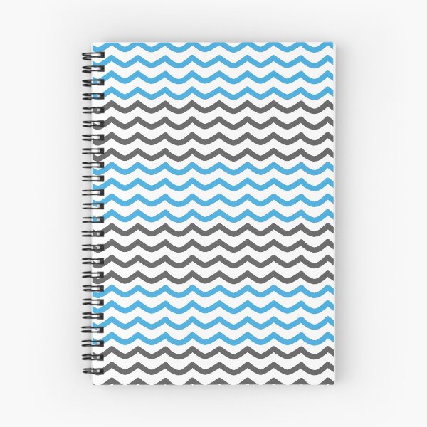 Aperçu de l'œuvre Art de motif en zigzag bleu et noir créée et vendue par DivineMoonlight.