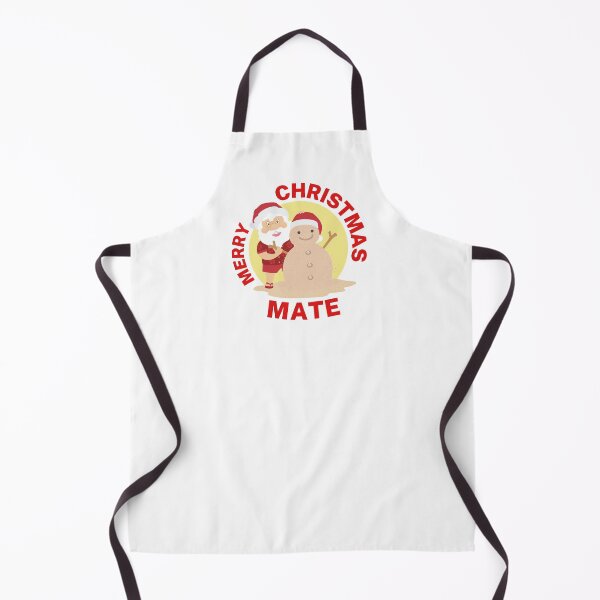 Item preview, Merry Christmas Mate | Aussie Xmas | Santa Sand Snowman | Red/ White designed and sold by Aussies-R-Us.