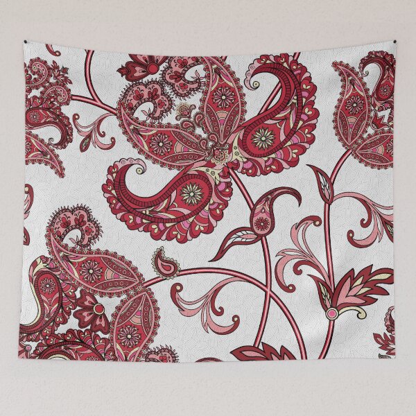 Item preview, Hannibal Fan Art Decor - Cranberry Red Paisley Tie Design designed and sold by orionlodubyal.