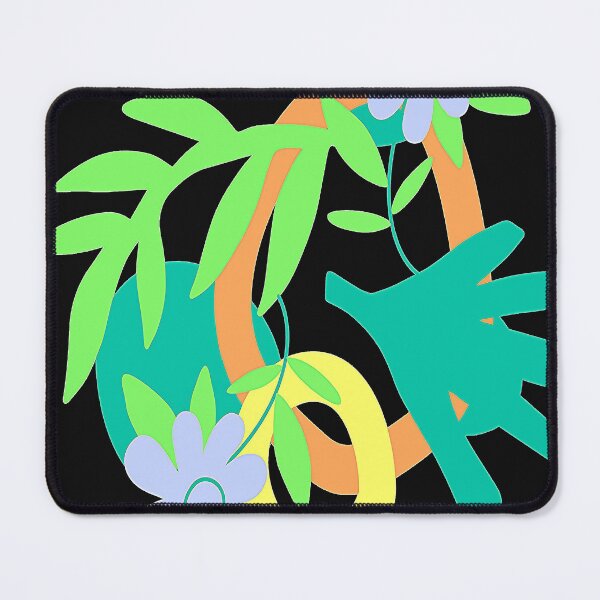 Item preview, Arte Abstracto Leaves Circles and Flowers, Retrostyle Artsy abstract art design inspired by nature. designed and sold by Adri Barnard.