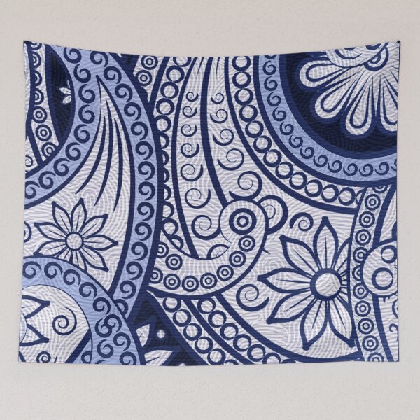 Item preview, Hannibal the Cannibal Blue Paisley Tie Fan Art designed and sold by orionlodubyal.