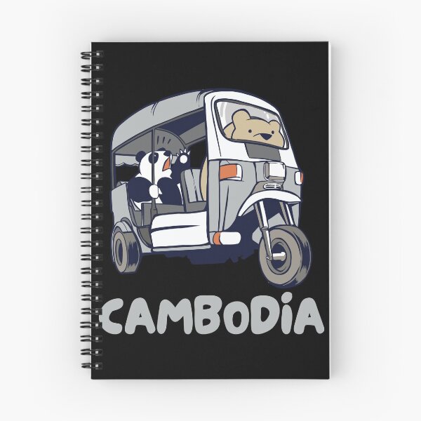 Item preview, Cambodia Tuk-Tuk Khmer Rickshaw Panda Bear designed and sold by Hoiho Adventure Shirts.