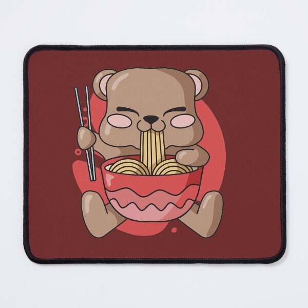 Artikelvorschau, Cute Bear Cub Eating Ramen Noodles entworfen und verkauft von SLAG-Creative.
