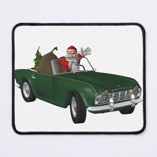 Item preview, Santa Loves His Triumph TR4 designed and sold by Mythos57.