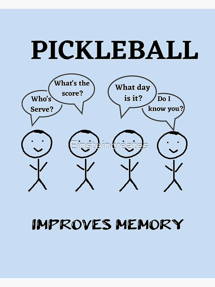 "What's the Score? Who's Serve? Pickleball questions" Poster for Sale