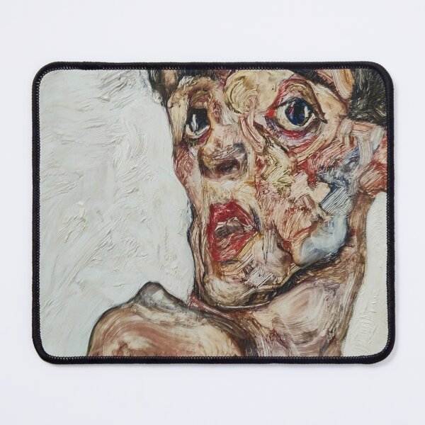 Item preview, Schiele - Self-Portrait With Raised Bare Shoulder designed and sold by Mythos57.