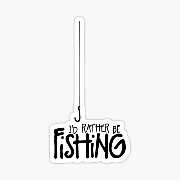 fishing hook, heart hooks, bobber, fishing pole Sticker for Sale