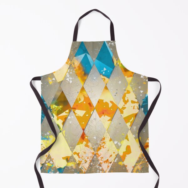 Artikelvorschau, Diamond pattern, teal, turquoise, beige, yellow, white, light grey, modern, abstract entworfen und verkauft von Svitac.