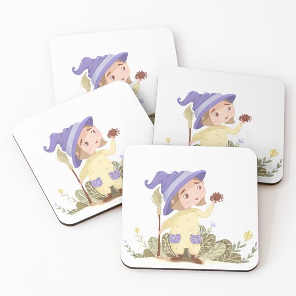 Item preview, Cute little witch with a spider designed and sold by Sofoxy.