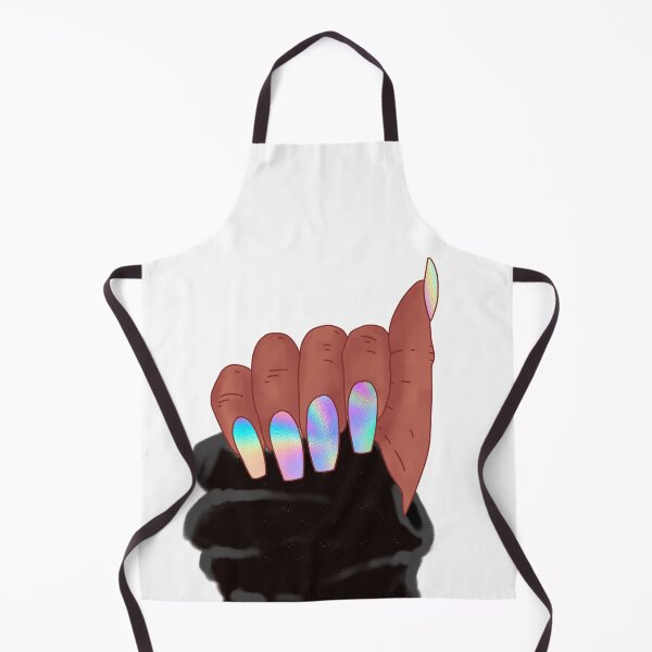 Item preview, Afro woman hand with holograph nails designed and sold by savanamms6.