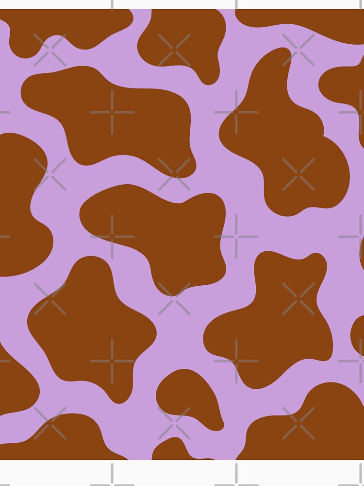 pastel purple cow print kawaii fabric