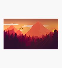 Firewatch Art Design - 4k Photographic Print