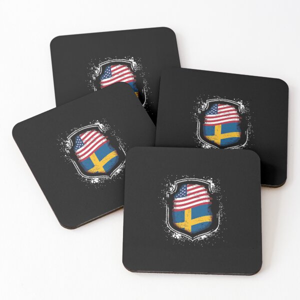 Item preview, Swedish American Flags Of Sweden And America designed and sold by dissolvablec.