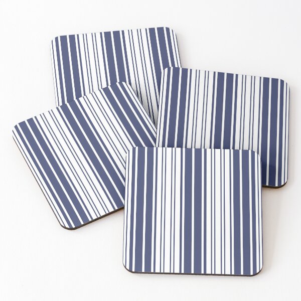 Item preview, Vertical, elegant, stripes,navy blue, blue, white designed and sold by Svitac.