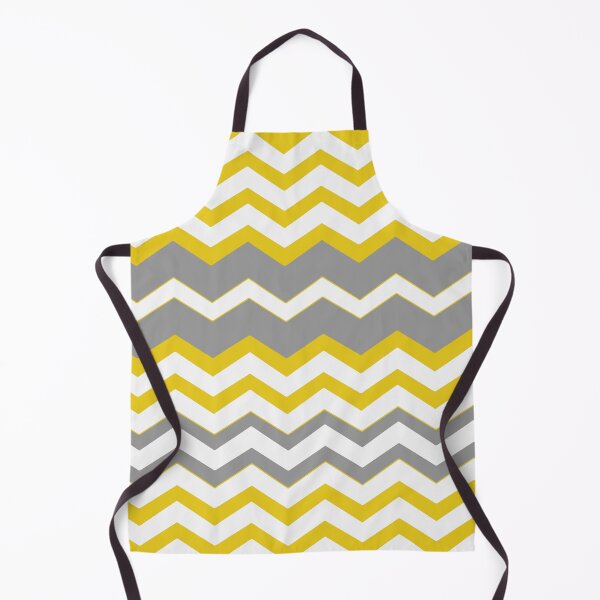 Artikelvorschau, Mustard yellow, grey, white, zig zag lines, modern pattern entworfen und verkauft von Svitac.