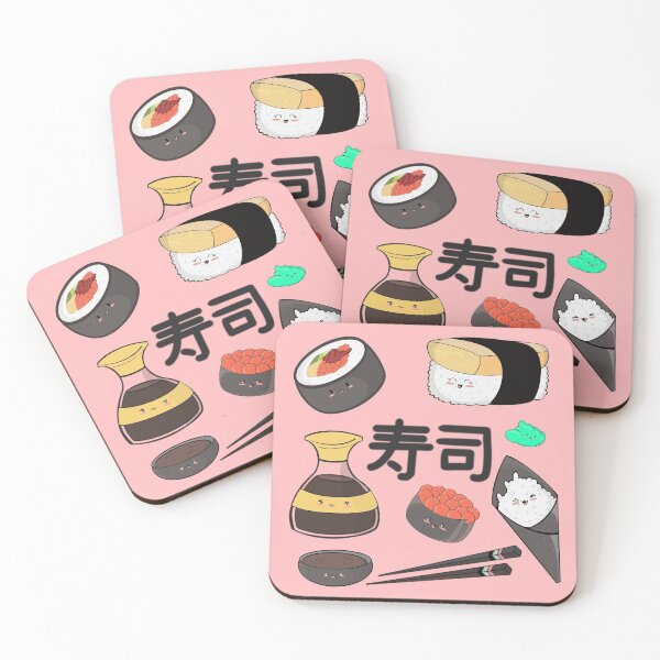 Item preview, Cute Kawaii Japanese Sushi designed and sold by smoochugs.
