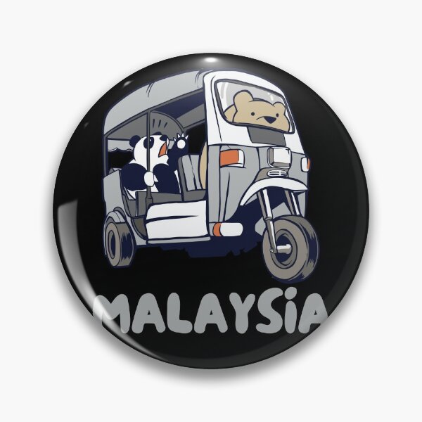 Item preview, Malaysia Tuk-Tuk Rickshaw Panda Bear designed and sold by Hoiho Adventure Shirts.