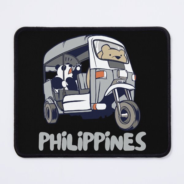 Item preview, Philippines Tuk-Tuk Rickshaw Panda Bear designed and sold by Hoiho Adventure Shirts.