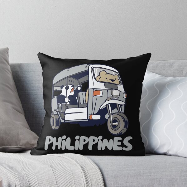Item preview, Philippines Tuk-Tuk Rickshaw Panda Bear designed and sold by Hoiho Adventure Shirts.
