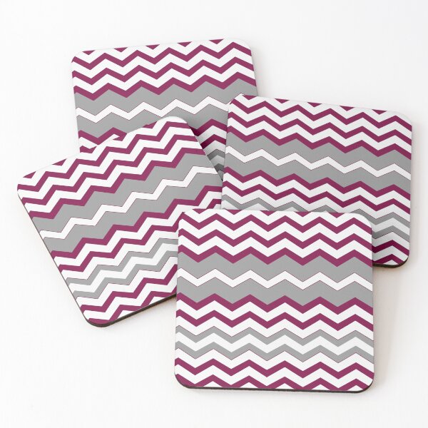 Item preview, Burgundy, light grey, white zig zag lines designed and sold by Svitac.