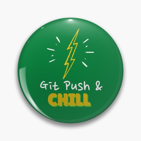 Artikelvorschau, Git Push and Chill Programmierer und DevOps-Tagesablauf blue entworfen und verkauft von IrinchiDE.