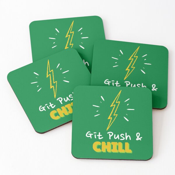 Item preview, Git Push and Chill Programmers and DevOps daily routine blue designed and sold by IrinchiDE.